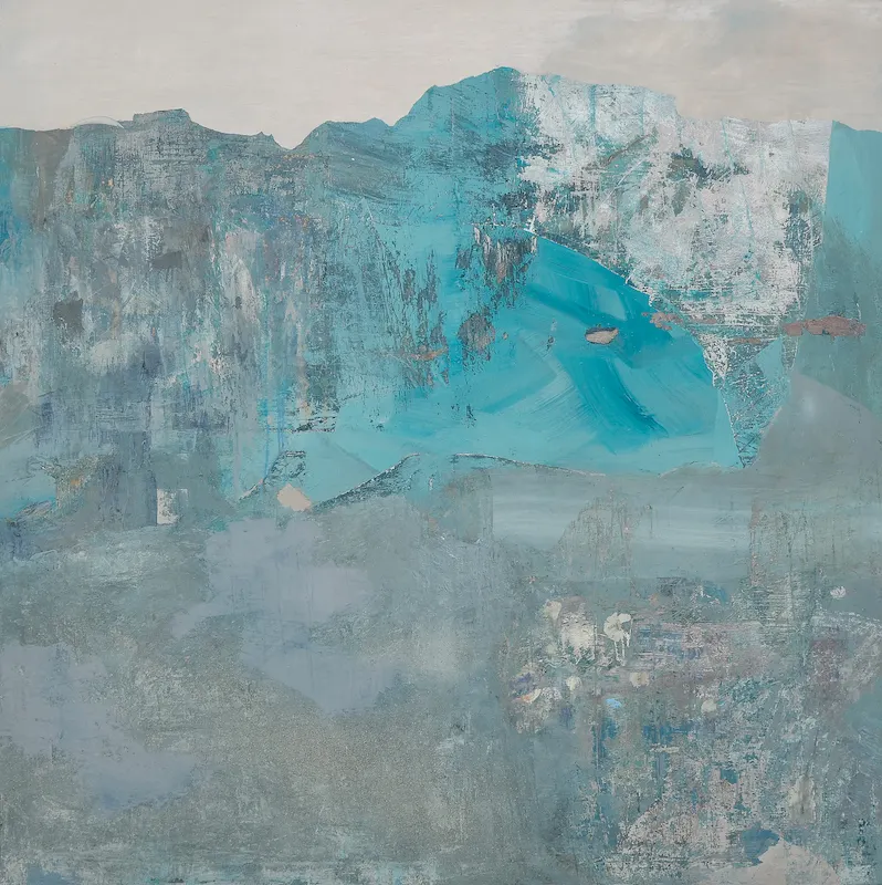 Blue Deviation Issue, lucrarea în tehnică mixtă a lui Adrian Dică selectată pentru London Art Biennale 2023